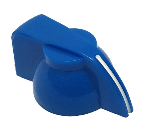 Chicken Head Knob - Blue - Click Image to Close